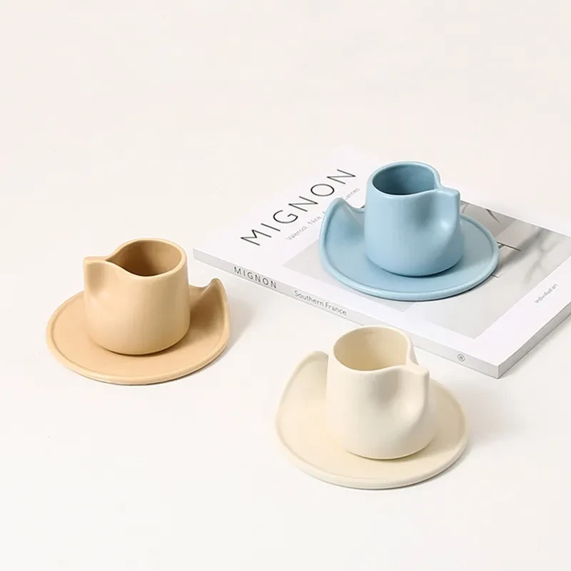 Creative Simple Nordic Style Macaron Color Ceramic Cup