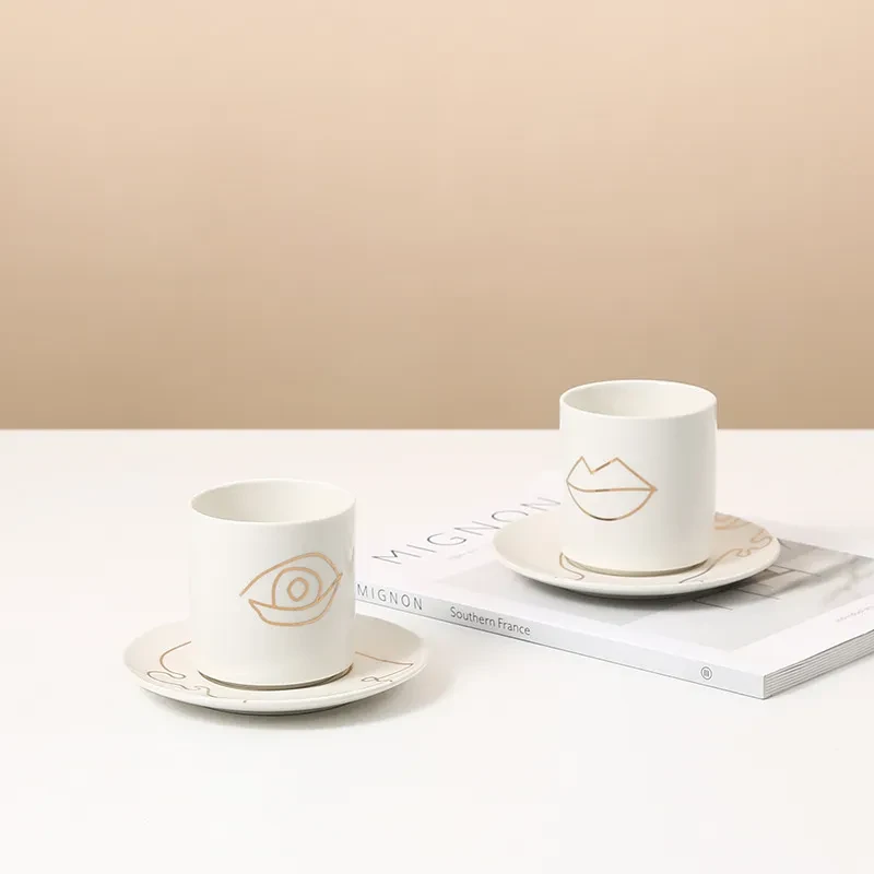 Creative Simple Nordic Style Macaron Color Ceramic Cup