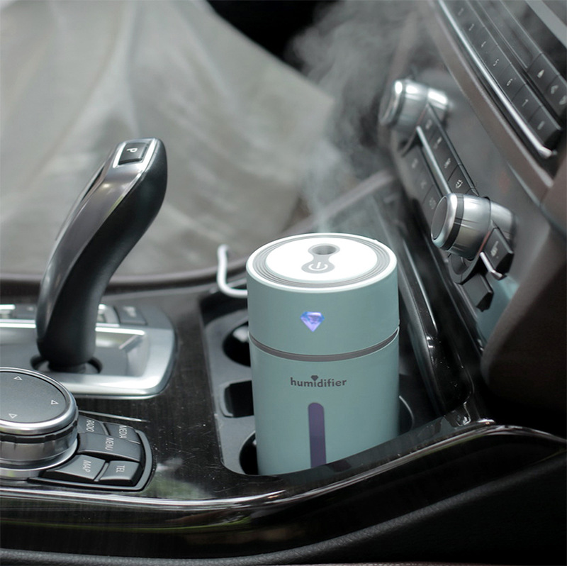 New Diamond Humidifier Car Colorful Light Humidifier Silent Aroma Diffuser