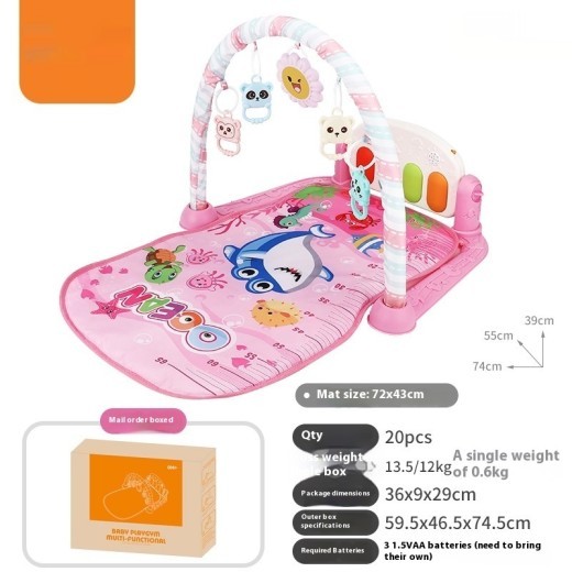 Baby Harmonium Toy Baby Music Fitness Rack Piano Crawling Mat