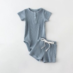 New Fashion Summer Round Neck Short Sleeves Blouse And Pants