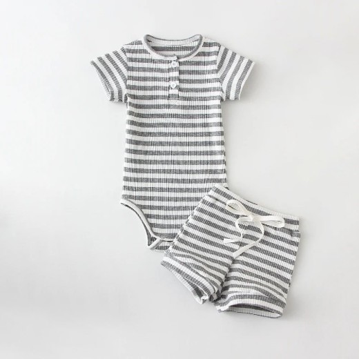 New Fashion Summer Round Neck Short Sleeves Blouse And Pants