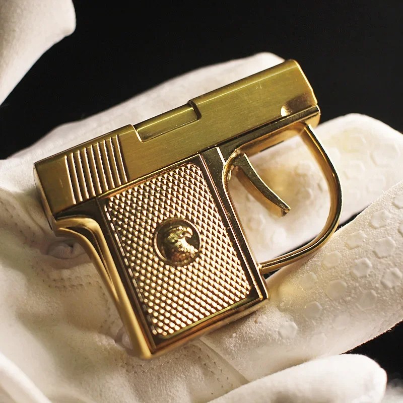 Newest Metal Portable Mini Gun Type Lighter – Direct Windproof Gift Collection