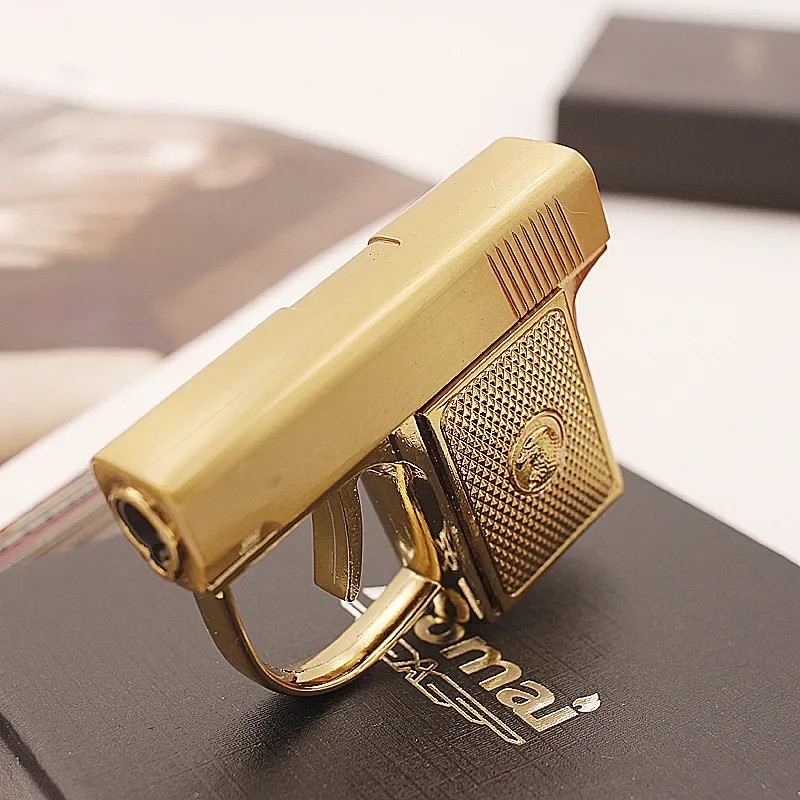 Newest Metal Portable Mini Gun Type Lighter – Direct Windproof Gift Collection