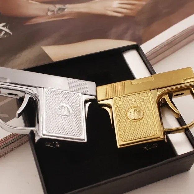 Newest Metal Portable Mini Gun Type Lighter – Direct Windproof Gift Collection