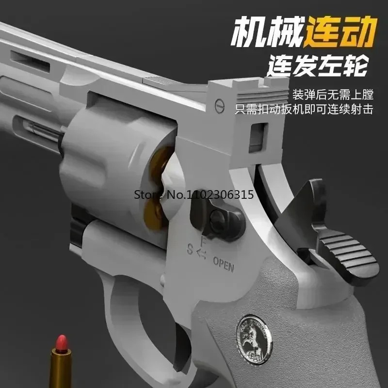 ZP5 357 Revolver Launcher Pistol – EVA Soft Dart Bullet Toy Gun