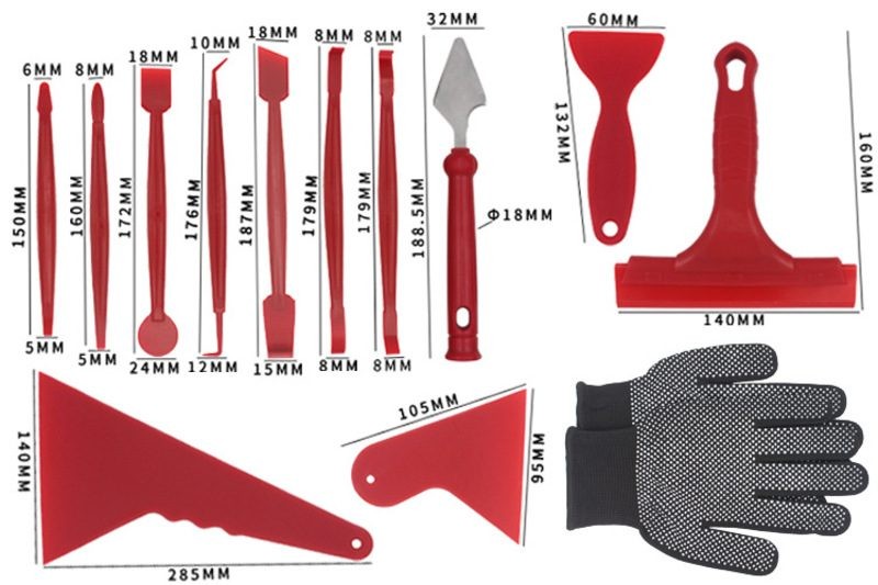 Window Tint Application Tools Set Car Window Tint Tools