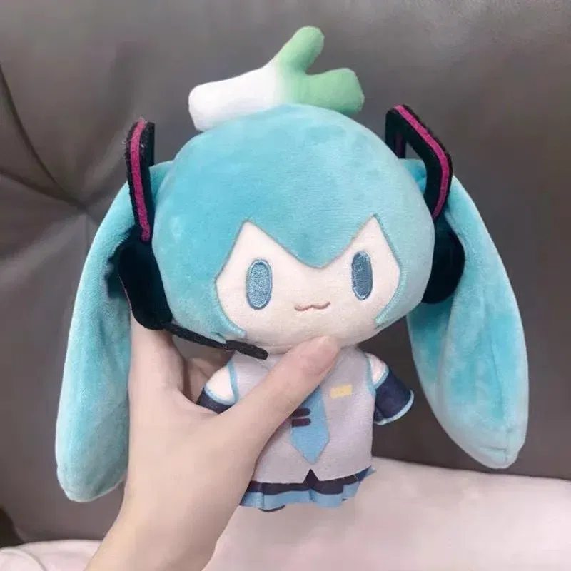 15cm Hatsune Miku Kawaii Q Version Figure Plush Doll Anime Peripheral Plush Stuffed Toy Collection Model Ornament Toy Girls Gift