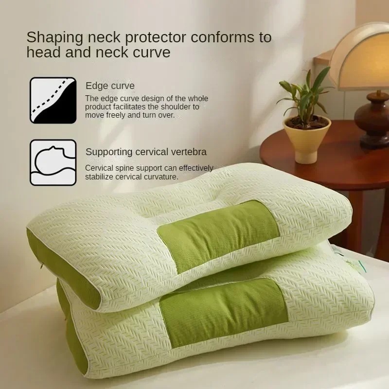 Memory Cotton Bamboo Charcoal Pillow Core – Sleep Aid for Cervical Spine Protection