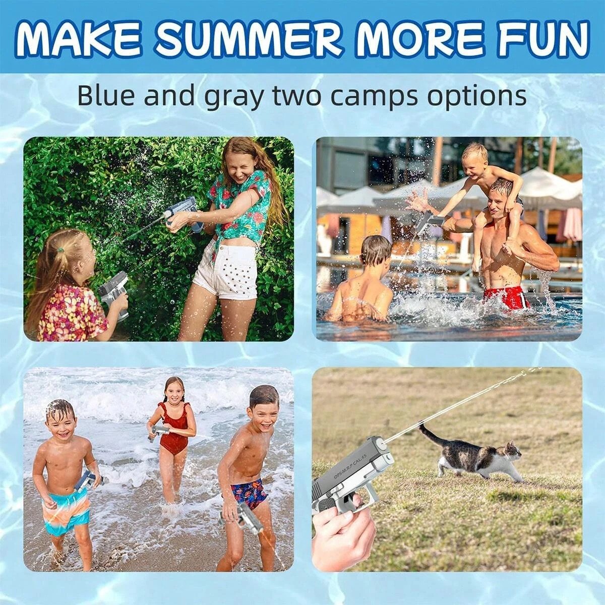 M1911 Water Guns Pistol Toy Squirt Guns – Summer Pool Beach Shooting Games Outdoor Toys