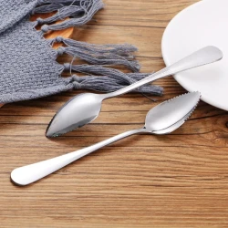 Baby Scraper Stainless Steel With Serrated