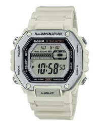 Casio Standard Digital White Resin Strap Quartz MWD-110H-8AV 100M Men's Watch