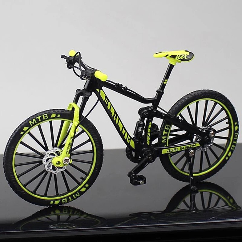 1:10 Mini Alloy Bicycle Model – Diecast Metal Finger Racing Mountain Bike