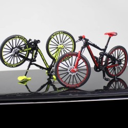 1:10 Mini Alloy Bicycle Model – Diecast Metal Finger Racing Mountain Bike