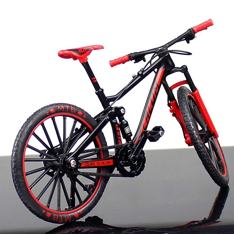 1:10 Mini Alloy Bicycle Model – Diecast Metal Finger Racing Mountain Bike