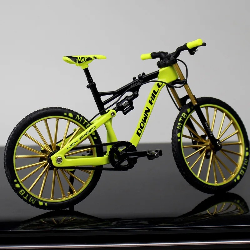 1:10 Mini Alloy Bicycle Model – Diecast Metal Finger Racing Mountain Bike