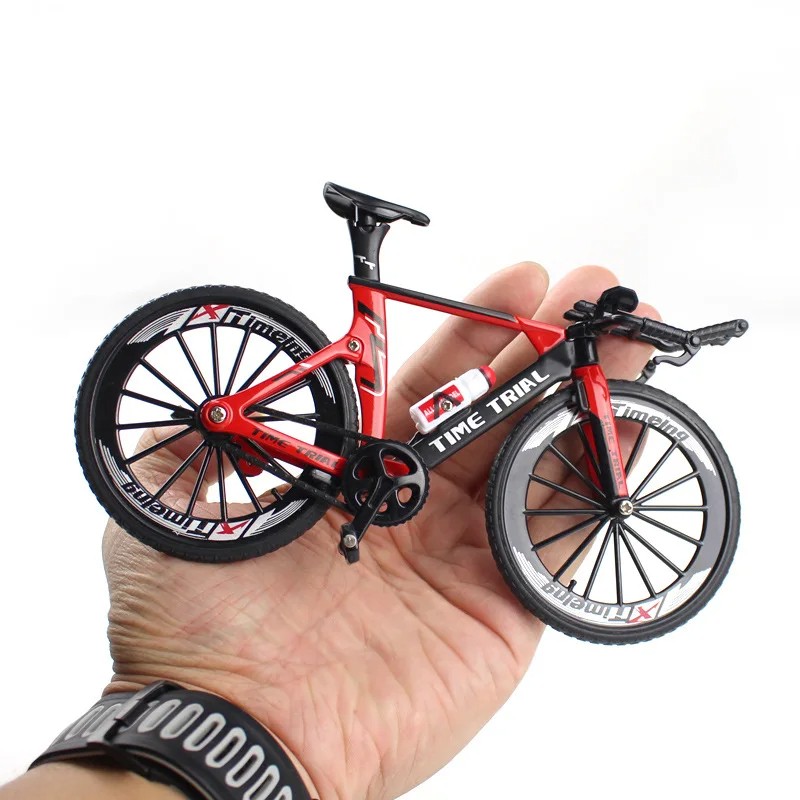 1:10 Mini Alloy Bicycle Model – Diecast Metal Finger Racing Mountain Bike