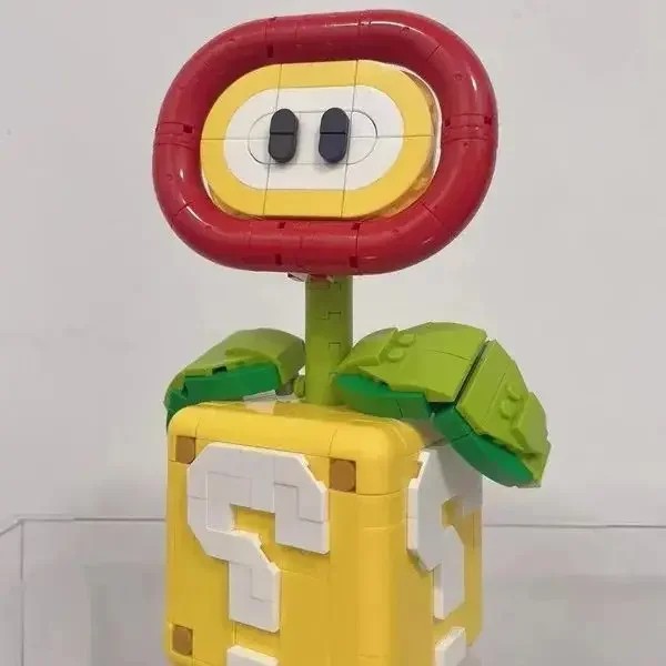 Piranha Plant Model – Fits Flame Flower, Assembled Building Block Brick, Educational Toys