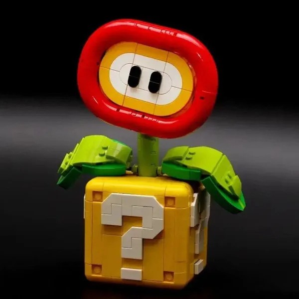 Piranha Plant Model – Fits Flame Flower, Assembled Building Block Brick, Educational Toys