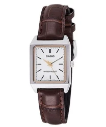 Casio Standard Analog Leather Strap White Dial Quartz LTP-V007L-7E2 Womens Watch