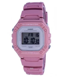 Casio Youth Digital Resin Quartz W-218HC-4A W218HC-4 Womens Watch