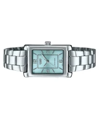 Casio Standard Analog Stainless Steel Aqua Blue Dial Quartz LTP-1234DD-2A Women's Watch