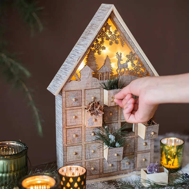 Christmas Gift Box Drawer House Decoration