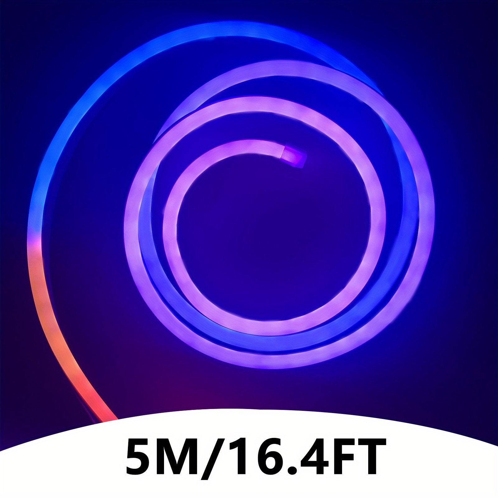 2pcs LED Lights for Bedroom – Smart RGB LED Light Strips with Color Change, USB Plug-in, APP Control, Flexible DIY Design, Suitable for Bedroom, Living Room, Gaming, Party Decoration