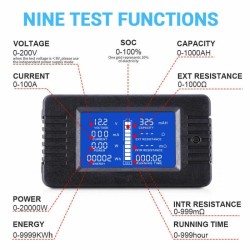 Battery Monitor Current Power Meter 200A Shunt