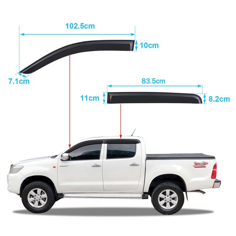 Window Visor For Toyota Hilux 2005-2015