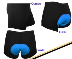 Cycling Shorts Bicycle Bike Underwear Size XL Black
