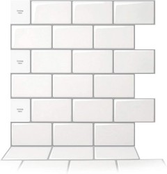 Self Adhesive Wallpaper 3D Wall Tiles Kitchen Bathroom
