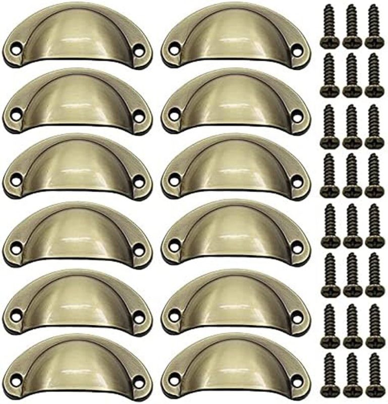 12pcs Cabinet Drawer Handles Door Pulls