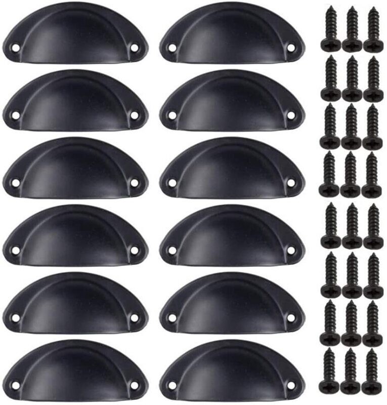 12pcs Cabinet Drawer Handles Door Pulls