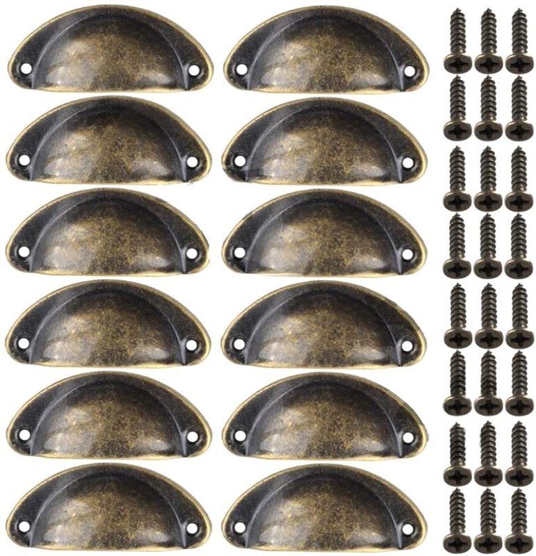 12pcs Cabinet Drawer Handles Door Pulls