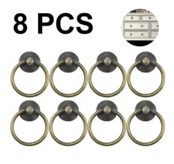 Vintage Cabinet Drawer Handles Ring Knob Round Pulls