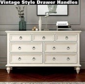 Vintage Cabinet Drawer Handles Ring Knob Round Pulls