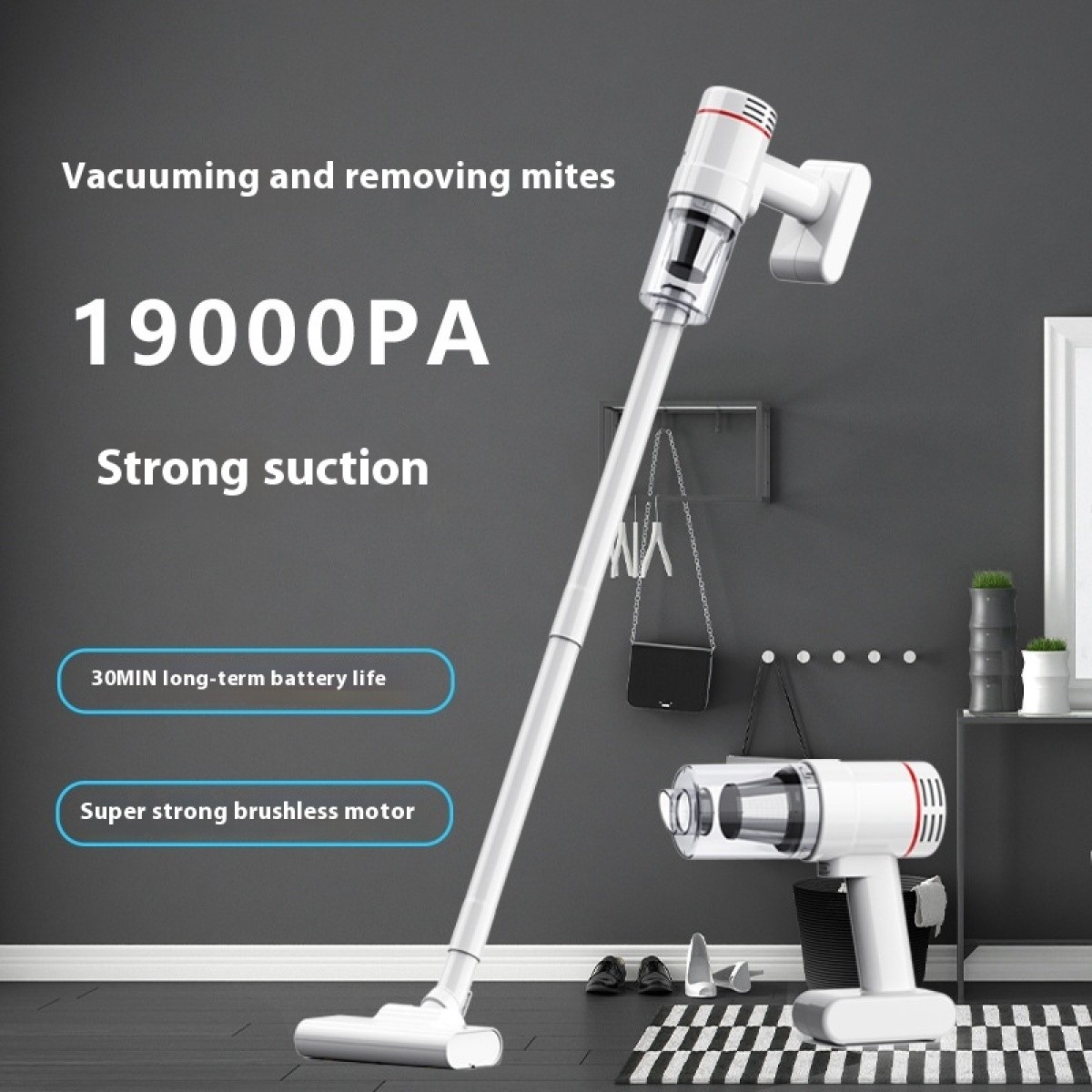 High-Suction Cordless Vacuum Cleaner for Home & Car Cleaning