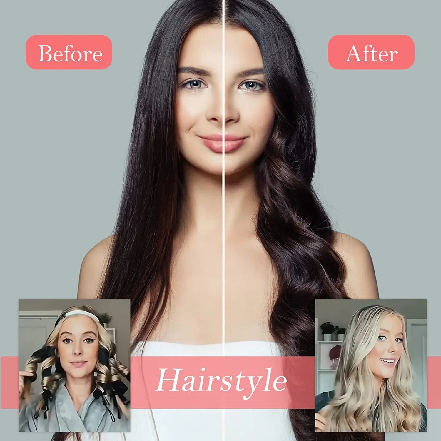 Sleeping Headband Heatless Curling Iron