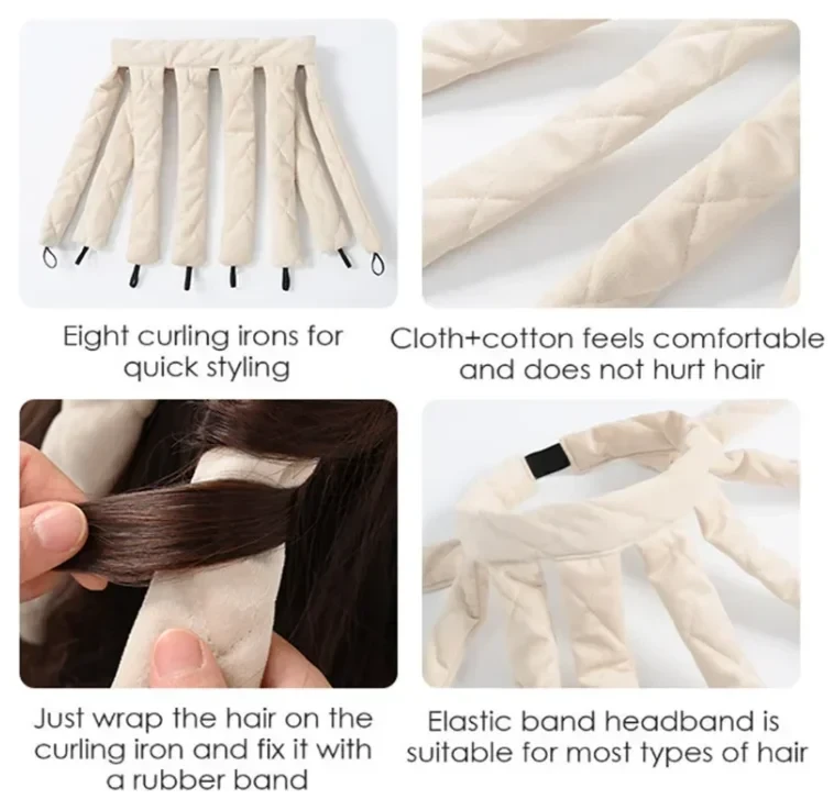 Sleeping Headband Heatless Curling Iron