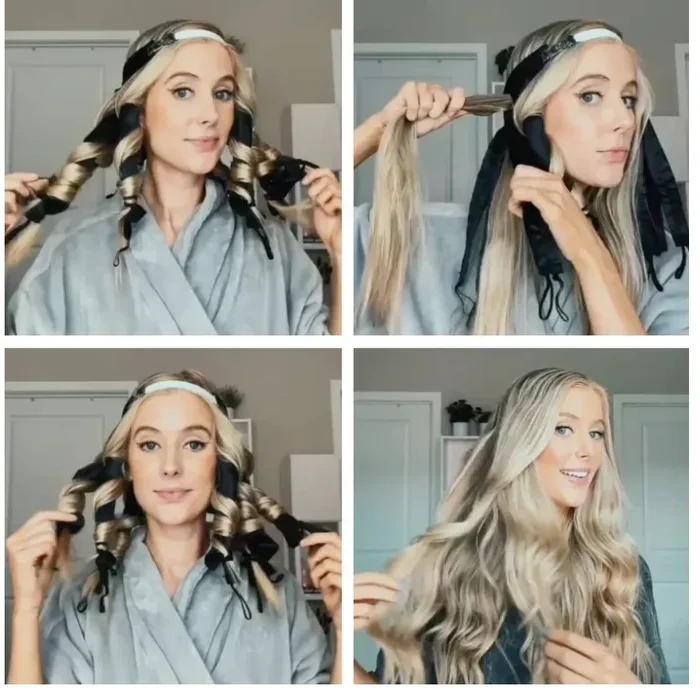 Sleeping Headband Heatless Curling Iron