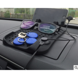 Car navigation bracket Car phone holder Magnetic USB charger Multifunctional silicone mat