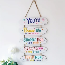 1pc Decorative Signage In English