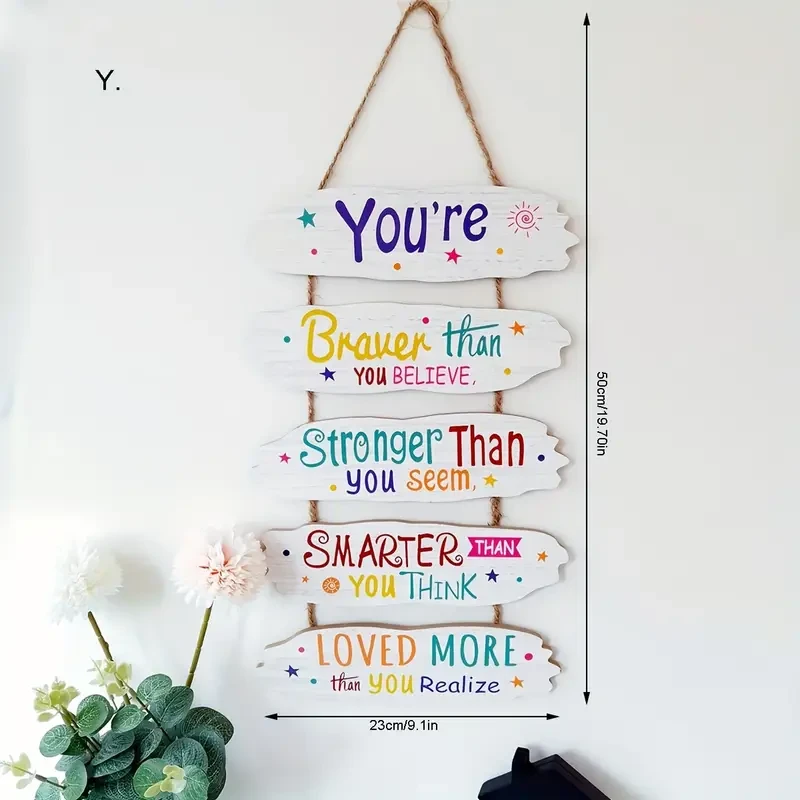 1pc Decorative Signage In English