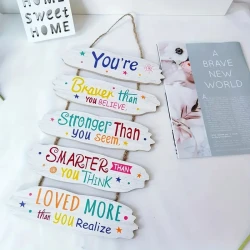 1pc Decorative Signage In English