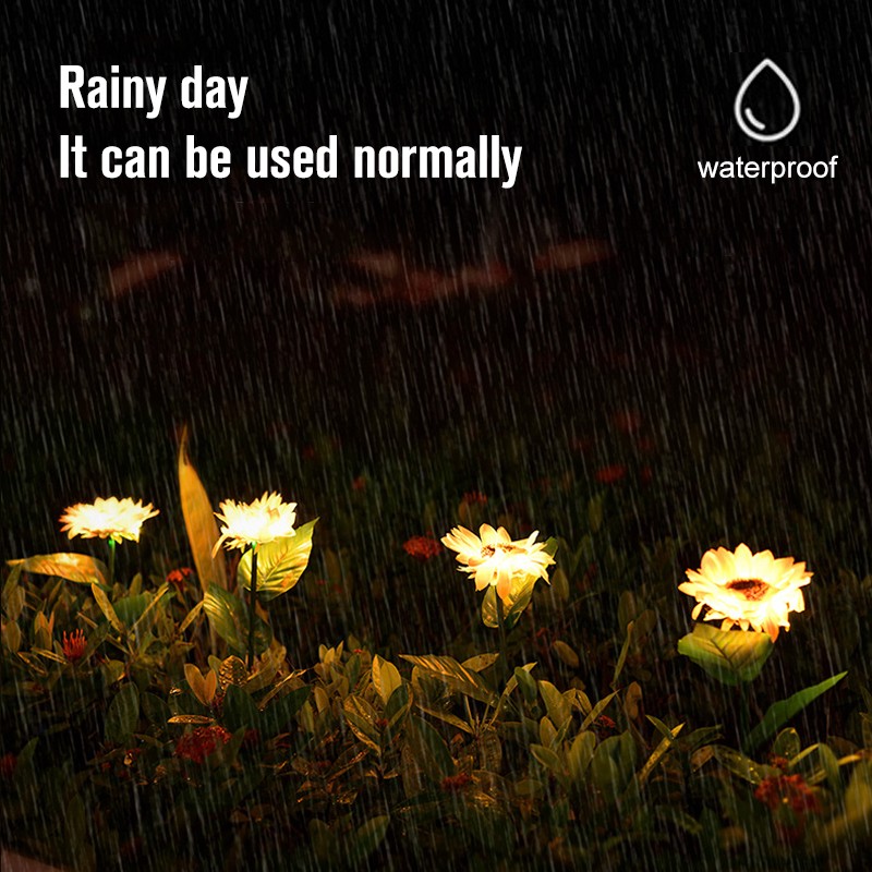 Solar LED Lights Outdoor Sunflower Lamp