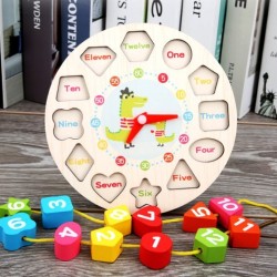 Learn To Learn & Shape Matching Cognitive Digital Beaded Clock Toy