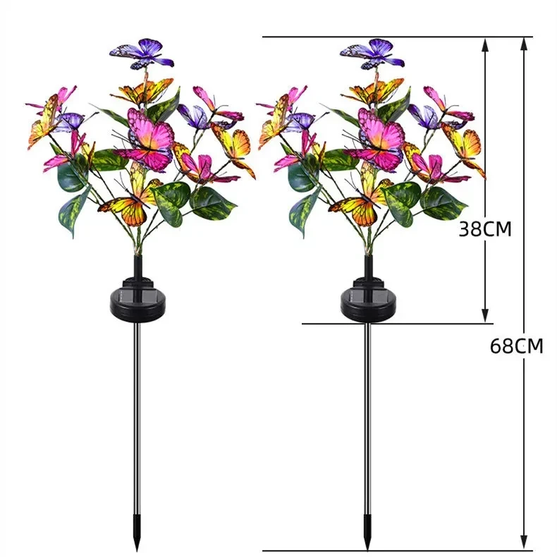 Solar LED Lights Outdoor Butterfly Ball Lamps