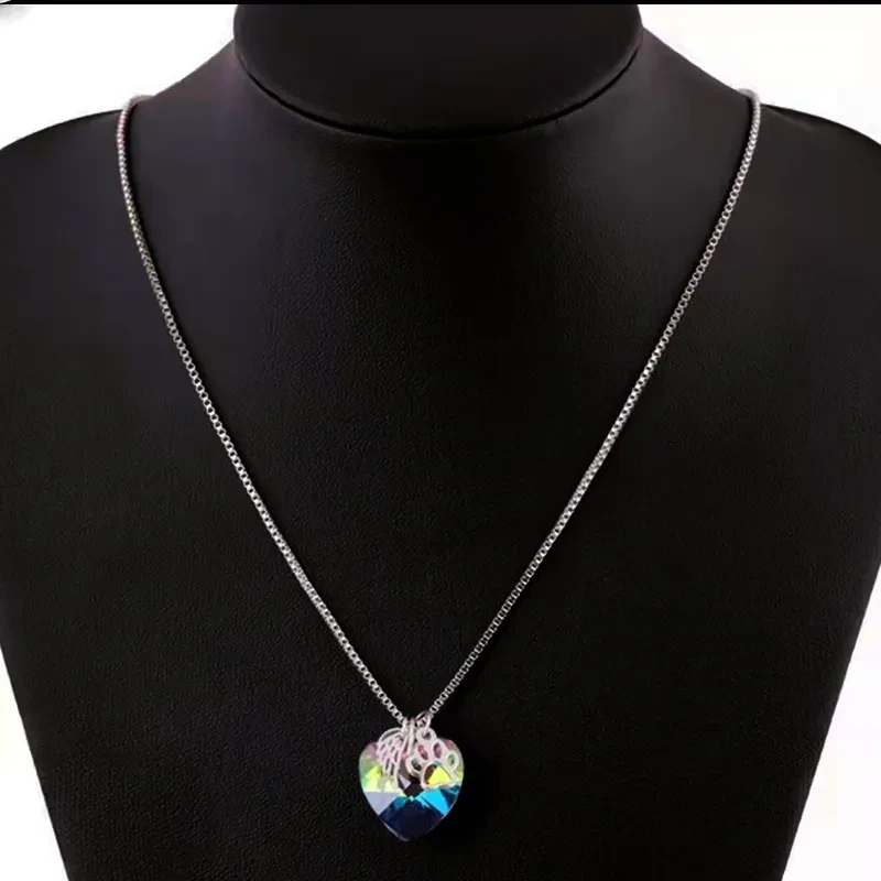 Love Tourmaline Crystal Pendant Necklace
