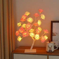 LED Rose Tree Cherry Blossom Christmas Lights Rose Night Lamp